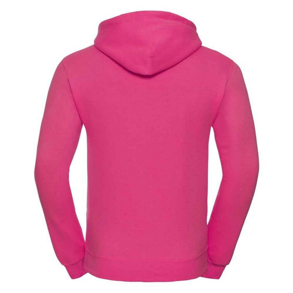 Russell Mens Plain Hoodie / Fuchsia - Picture 2 of 3